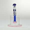 Wholesale Hot Products Green Frosted Glass Smoking Tobacco Water Pipe with showerhead perc